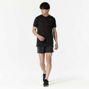 ミズノ MIZUNO汗処理/通気 ドライエアロフローTシャツ (オーロラ)ランニング ウエア ランニングシャツ(J2MAB004)