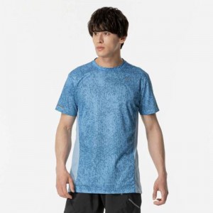 ミズノ MIZUNO汗処理/通気 ドライエアロフロープレミアムTシャツ (オーロラ)ランニング ウエア ランニングシャツ(J2MAB501)