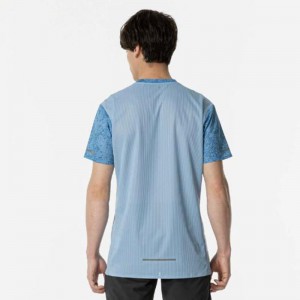 ミズノ MIZUNO汗処理/通気 ドライエアロフロープレミアムTシャツ (オーロラ)ランニング ウエア ランニングシャツ(J2MAB501)