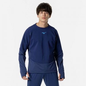 ミズノ MIZUNOストレッチ/防風 テックトレーニングトップサッカー/フットボール ウエア プラクティスシャツ(P2MEB535)