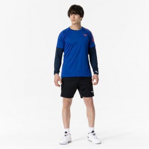 ミズノ MIZUNOBasicプラクティスシャツ (長袖/裏起毛素材 バレーボール) ユニセックスバレーボール ウエア 練習着(V2MAA531)