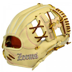 ジームス Zeems 限定 硬式グラブ 三方親 内野手用 Zeems型ロゴ グラブ袋付 野球 硬式 グローブ グラブ 一般 24SS(SV-528CB-ZEEMS-SI)