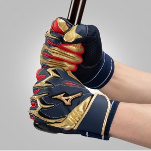 ミズノ MIZUNO (ミズノプロ) シリコンパワーアークDI(両手用) ユニセックス 野球 限定 手袋 バッティンググローブ バッテ 24SS(1EJEA250)