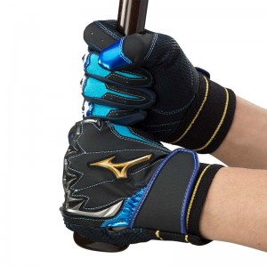 ミズノ MIZUNO ミズノプロ シリコンパワーアークLI W-Leather(両手用) (ユニセックス) 野球 限定 手袋 バッティンググローブ バッテ 22AW (1EJEA501)