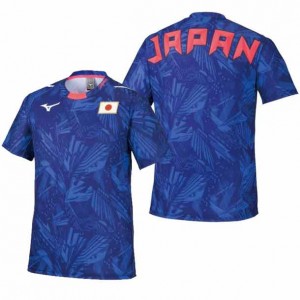 ミズノ MIZUNO応援Tシャツ (ジュニア)JAPAN トレーニングウェア Tシャツ21SS (32MA0505)