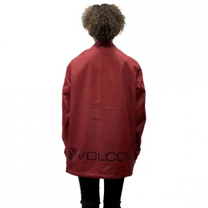 ボルコム VOLCOMBasic Logo Coach Jacket ジャケットWOMENS VOLCOM LIGHT JACKETSb15118jb-red