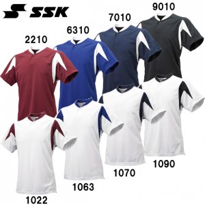 エスエスケイ SSK1ボタンベースボールTシャツ野球用品(BT2300)