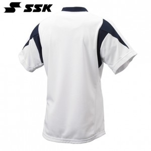 エスエスケイ SSKジュニア1ボタンベースボールTシャツ野球用品(BT2300J)