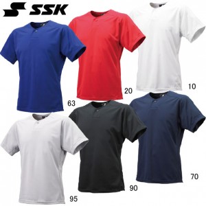 エスエスケイ SSK1ボタンベースボールTシャツ野球 シャツ20SS(BT2310)