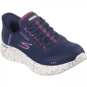 skechers(スケッチャーズ)43 GO WALK FLEX-CLEARカジュアルシューズ(124846w-nvpk)