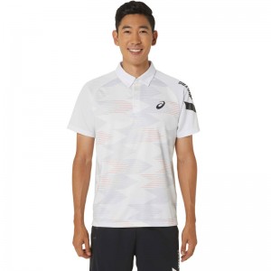 アシックス asicsA-I-M DRY GRAPHIC BOTTANDOWN POLO SHIRTSAトレーニングアパレル(メンズ)2031e550-100