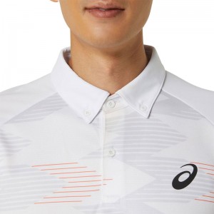 アシックス asicsA-I-M DRY GRAPHIC BOTTANDOWN POLO SHIRTSAトレーニングアパレル(メンズ)2031e550-100