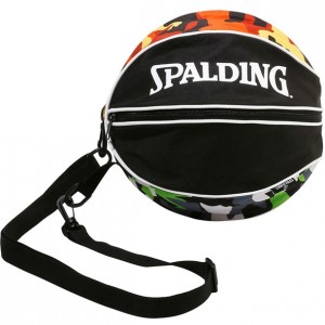 スポルディング SPALDINGボールバッグ マルチカモ GR/オレンジバスケットバッグ(49001mgo)