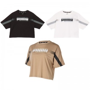 PUMA(プーマ)TRN EDGE クロップ SS TシャツマルチアスレウェアＴシャツ525206