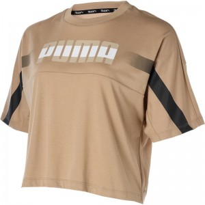 PUMA(プーマ)TRN EDGE クロップ SS TシャツマルチアスレウェアＴシャツ525206