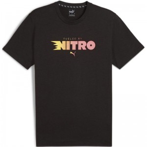 PUMA(プーマ)MENS GRAPHIC RUN NITRO Tシャツマルチスポーツ 半袖Ｔシャツ(526392-01)