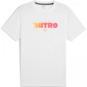 PUMA(プーマ)MENS GRAPHIC RUN NITRO Tシャツマルチスポーツ 半袖Ｔシャツ(526392-02)