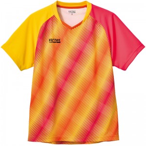 VICTAS(ヴィクタス)バイアスストライプ ゲームシャツ卓球ウェアシャツ612301