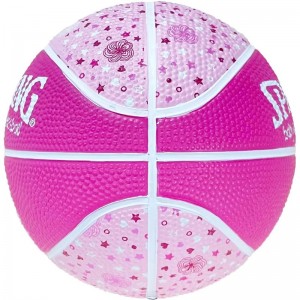 spalding(スポルディング)ベイビーズファーストガールSZ1 ピンクバスケット 競技ボール(65891z)