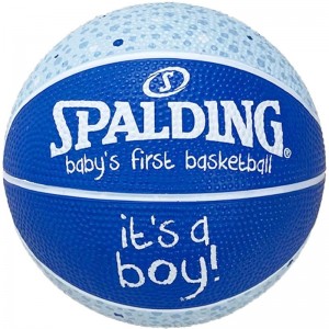 spalding(スポルディング)ベイビーズファーストボーイSZ1 ブルーバスケット 競技ボール(65892z)