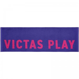 victas(ヴィクタス)バイカラーテキストロゴスポーツタオル卓球タオル(692201-8100）