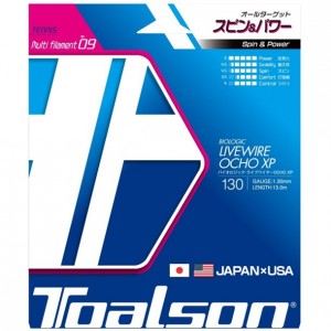 トアルソン TOALSONライブワイヤーOCHO XP130 ナチュラルテニス硬式 ガット(7223080n)