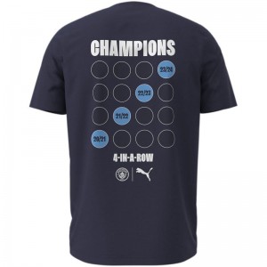 PUMA(プーマ)MCFC PL WINNERS TEEサッカー 半袖Ｔシャツ(783466-06)