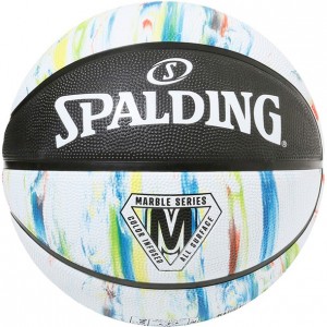 スポルディング SPALDINGマーブル ブラック X ホワイト SZ7バスケット競技ボール7号(84404z)