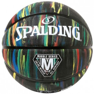 スポルディング SPALDINGマーブル ブラック SZ6バスケット競技ボール6号(84407z)