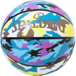スポルディング SPALDINGマルチカモブルー X ブラウン SZ7バスケット競技ボール7号(84500j)