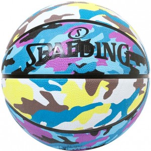 スポルディング SPALDINGマルチカモブルー X ブラウン SZ7バスケット競技ボール7号(84500j)