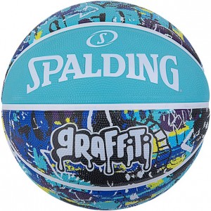 スポルディング SPALDINGグラフィティ ブルー SZ5バスケットボール5号(84515j)