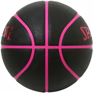 スポルディング SPALDING2021 ホログラム BK/ピンク SZ6バスケット競技ボール6号(84534j)