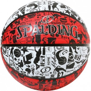 スポルディング SPALDING21グラフィティ レッド/ホワイト SZ7バスケット競技ボール7号(84537j)