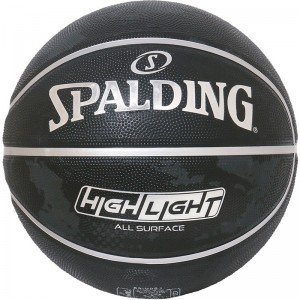 spalding(スポルディング)ハイライト シルバー 5バスケットボール5号(85098j)