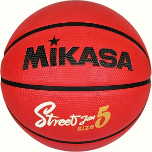ミカサ mikasaバスケット5号 ゴム 赤黒バスケットボールボール(BB534C-RBBK)