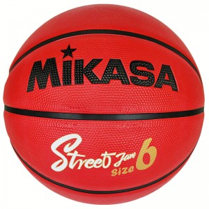 ミカサ mikasaバスケット6号 ゴム 赤黒バスケットボールボール(BB634C-RBBK)