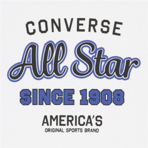 converse(コンバース)4S プリントTシャツバスケットTシャツ M(cb241357-1100)