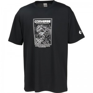 converse(コンバース)4S プリントTシャツバスケットTシャツ M(cb241370-1911)
