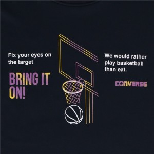 converse(コンバース)4S JRプリントTシャツバスケットTシャツ J(cb441355-2900)