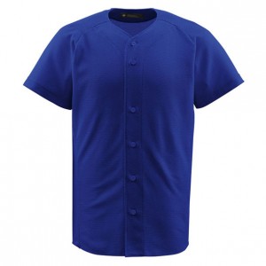 デサント DESCENTEフルオープンシャツ野球 ソフトユニフォーム シャツ・M(DB1010-ROY)