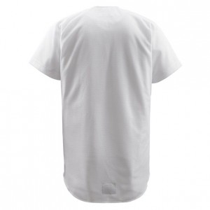 デサント DESCENTEフルオープンシャツ野球 ソフトユニフォーム シャツ・M(DB1010-SWHT)