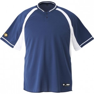 デサント DESCENTEベースボールシャツ野球 ソフトベースボールTシャツ(db103b-nvsw)