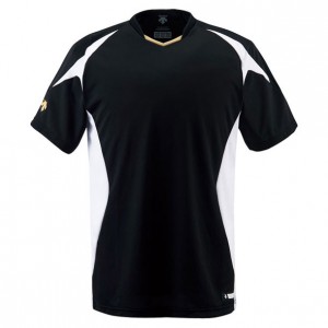 デサント DESCENTEベースボールシャツ野球 ソフトベースボールTシャツ(DB116-BKSW)