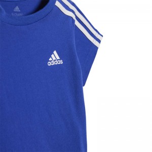 adidas(アディダス)I ESS 3S SPORT Tシャツ ショーツ セットスポーツスタイルウェアトレーニングシャツDI154