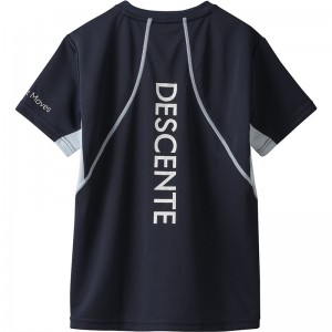 デサント(descente)半袖 バレーボールシヤツバレープラクティクスシャツ(dvjxja52-nv)