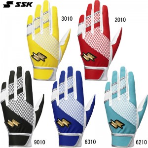 エスエスケイ SSK proedge 一般用シングルバンド手袋（両手）バッティング手袋 22SS (EBG5003WF)