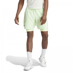 adidas(アディダス)M TENNIS 2 IN 1 ショーツ PRO硬式テニスウェアショートパンツIKL79