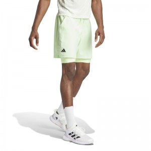 adidas(アディダス)M TENNIS 2 IN 1 ショーツ PRO硬式テニスウェアショートパンツIKL79