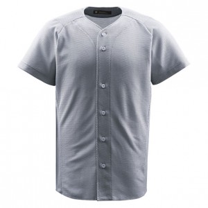 デサント DESCENTEジュニアフルオープンシャツ野球 ソフトユニフォーム シャツ・M(JDB1010-SLV)